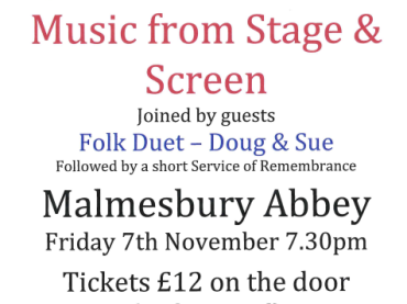 Malmesbury Branch of the Royal British Legion presents Wroughton Silver Band- Music from Stage & Screen 